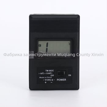 Преносим индустриален високопрецизен цифров термометър с термодвойка и температурен зонд