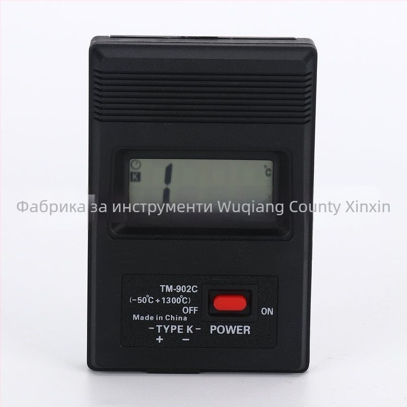Преносим индустриален високопрецизен цифров термометър с термодвойка и температурен зонд