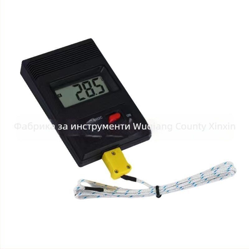 Преносим индустриален високопрецизен цифров термометър с термодвойка и температурен зонд