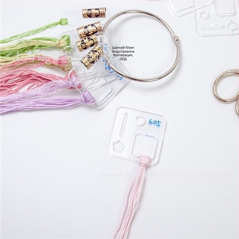 Акрилна платка за кръстосано бродиране – подреждане и навиване на конци, висящ инструмент за бродерия