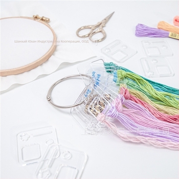 Акрилна платка за кръстосано бродиране – подреждане и навиване на конци, висящ инструмент за бродерия