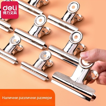 Deli метален клип - канцеларски организатор за фактури и билети