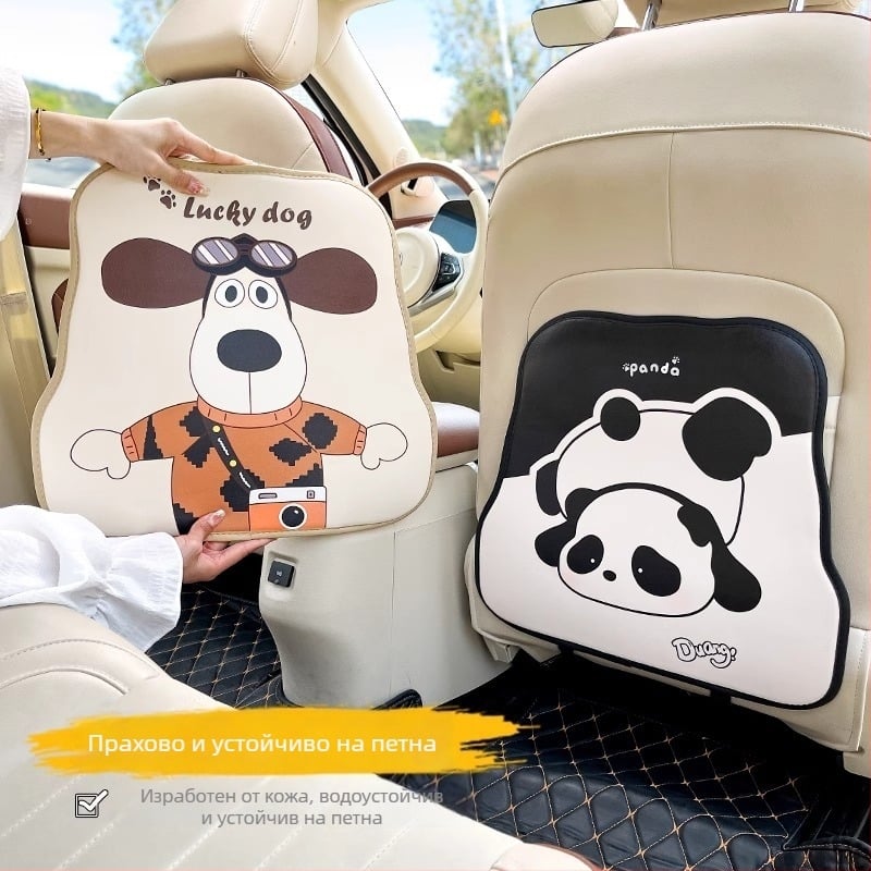 Кожена защитна подложка за задната облегалка на автомобил, мультяшен дизайн за деца, Yadingni, код C040178