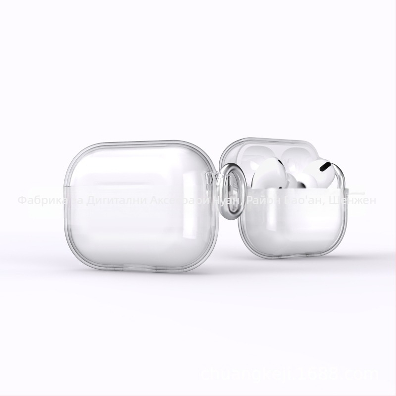 AirPods Pro 3 (2025) глитър защитен калъф, твърд корпус, съвместим с 1–3 поколение