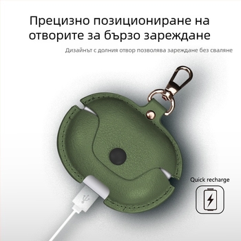 Защитен калъф за Huawei FreeClip2 безжични Bluetooth слушалки с клип, ръчно изработена кожа, ретро бизнес стил