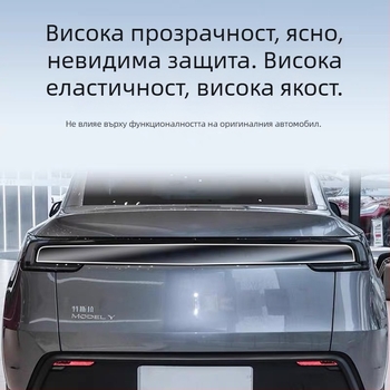 Филм за затемняване на фарове и задни светлини за Tesla Model Y / YL — филм за промяна на цвета, Черен воин