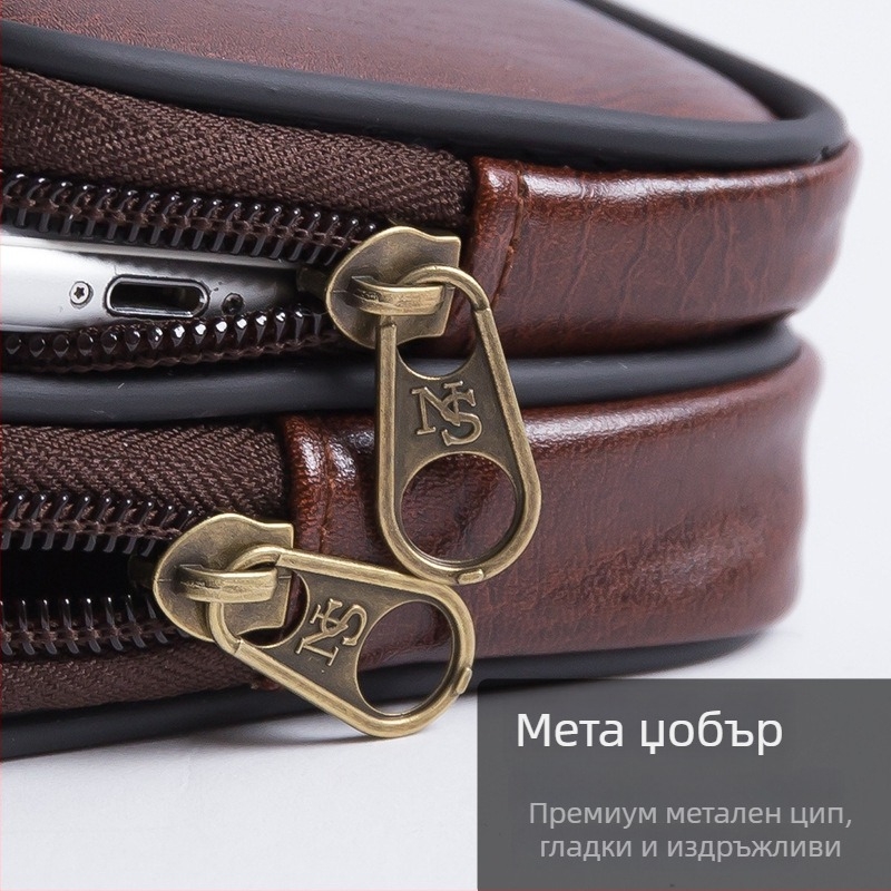 Мъжка чанта за мобилен телефон — оксфорд плат, Lock Buckle Belt Bag, подплата от синтетична кожа, пролет 2019