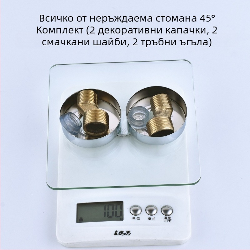 Душов ъглов фитинг – редуктор, ексцентричен конектор, единичен съединител, 304 неръждаема стомана