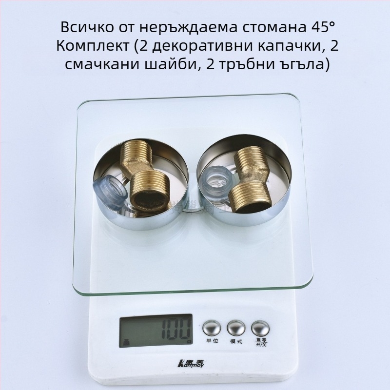 Душов ъглов фитинг – редуктор, ексцентричен конектор, единичен съединител, 304 неръждаема стомана