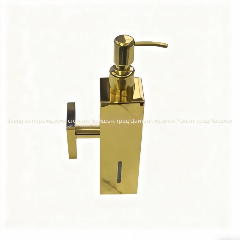 Дозатор за сапун от неръждаема стомана, матово четкан финиш, покритие с висока температура, ръчно натискане, монтаж без пробиване