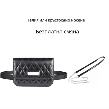 DWQID 2830 Поясна чанта за бижута – PU, магнитно закопчаване, вътрешно отделение за мобилен телефон