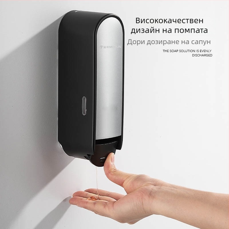 Morton безпробивен диспенсър за сапун за баня, ръчно натискане, ABS, 2 кг, инжекционно формован