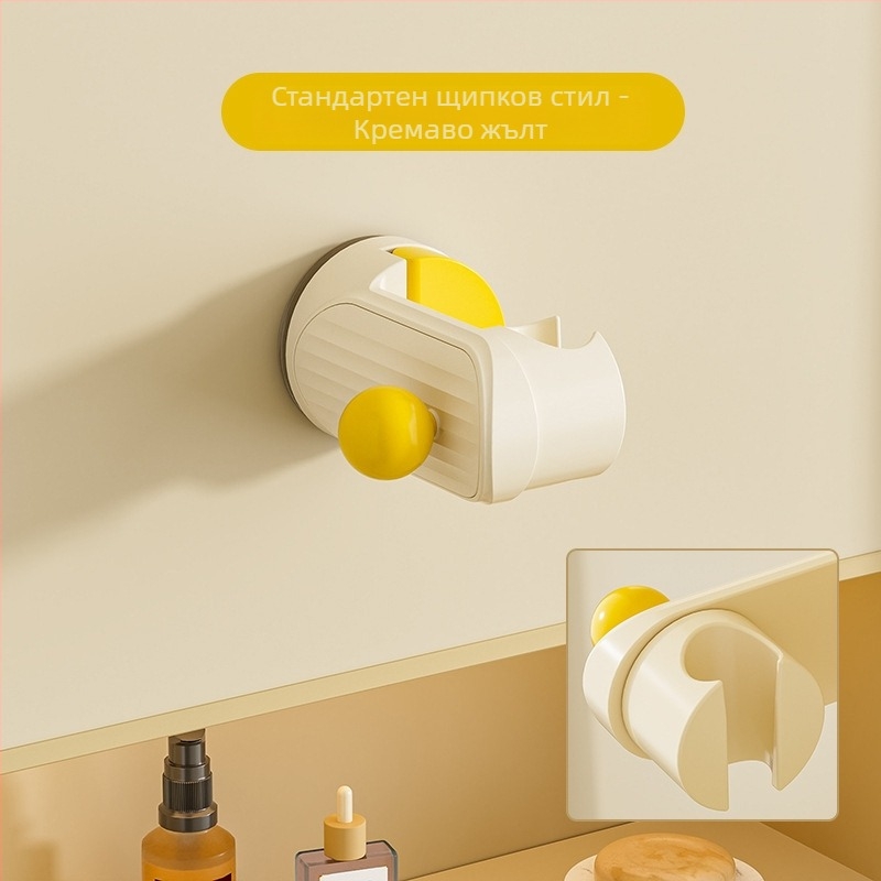 Подвижен държач за душ с вакуумна чашка – стенен монтаж, ABS, 1-етажно шкафче за баня, без пробиване, модерен стил