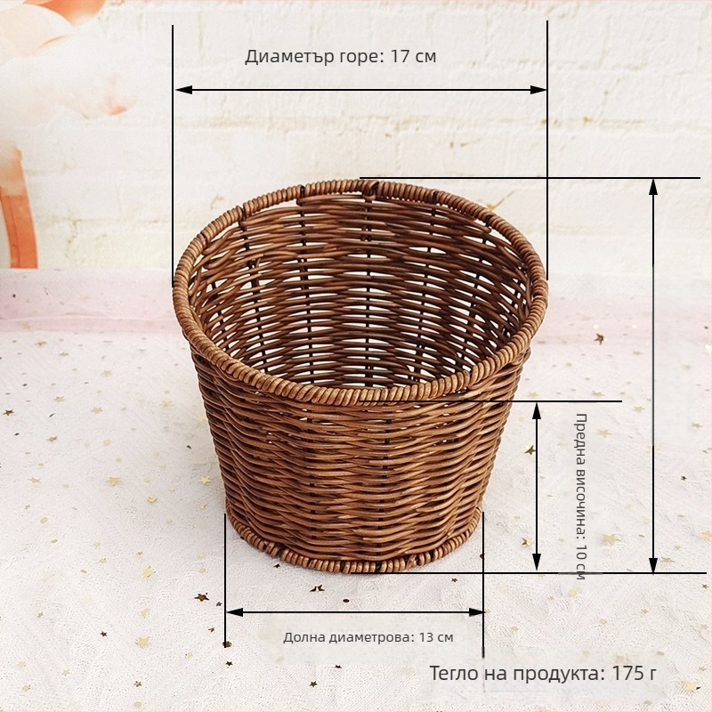 Кошница за сервиране, пластмасова, за плодове, пасторален стил, марка Yueming vine, пускане на пазара есен 2023