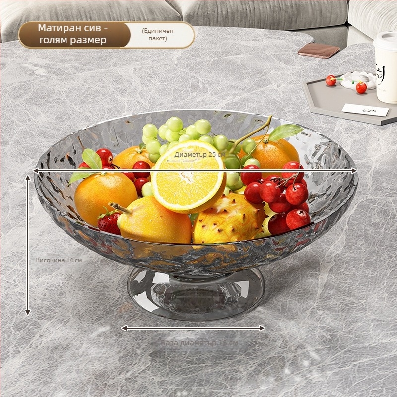 Chuanhang пластмасова плодова чиния, прост стил, дренаж на висока стойка, 2024 първокласно качество