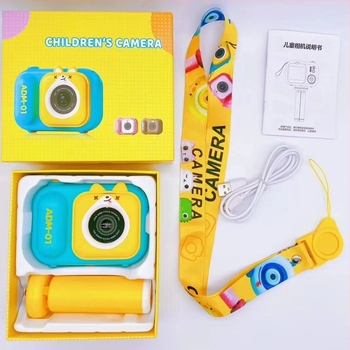 S11 детска камера за игра с 2,4-инчов LCD, двойна камера, TF карта за съхранение, ABS корпус, 600 mAh батерия