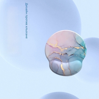 Хели-комбинационен комплект, голяма подложка за китката; материал: гума+плат+паметова пяна; пластмасово формоване; функция: подложка за китката