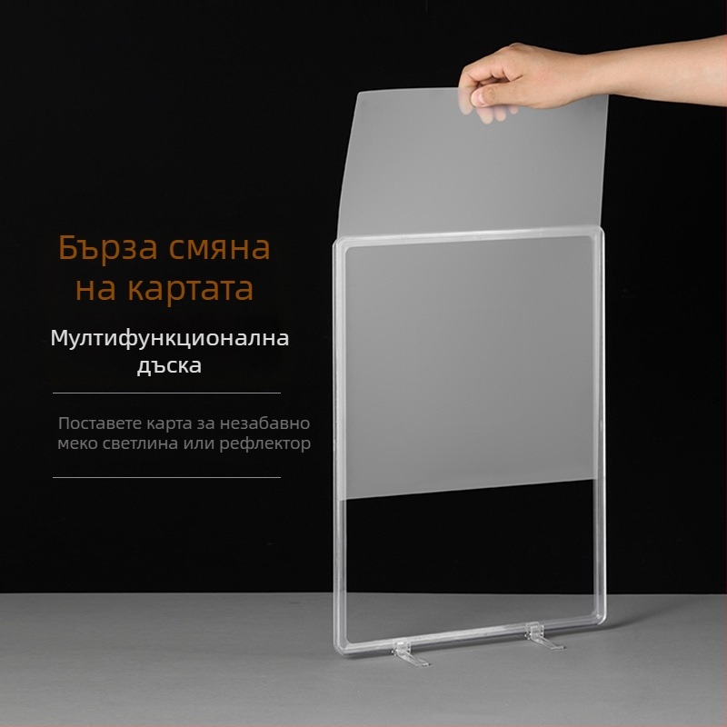 Стойка за фотография със дифузорен мек светлинен екран — фотография на бижута и пръстени, отразителни малки предмети, фотография на храна, Марка: Light and Shadow Stars