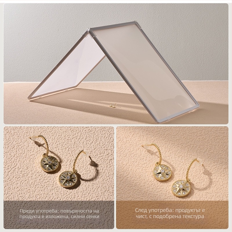 Стойка за фотография със дифузорен мек светлинен екран — фотография на бижута и пръстени, отразителни малки предмети, фотография на храна, Марка: Light and Shadow Stars