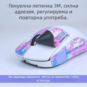 Силиконова антихлъзгаща лепенка за Logitech G502 мишка — силиконов материал, метално щамповано производство, режим на обработка: персонализирано картографиране