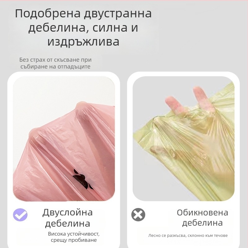 Торбички за изпражнения за кучета и котки, биоразградими, удебелени, за събиране на изпражнения, марка Erchuan