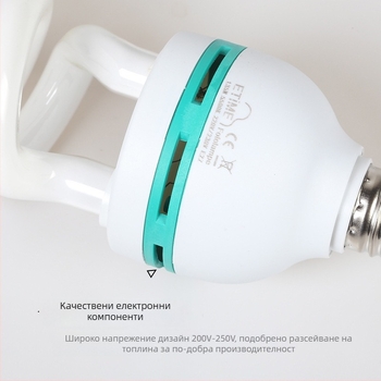 Професионална фотоосветителна лампа за лайв стрийминг, E27 глава, 5000K бяла светлина, 110–220V, 5 м обхват