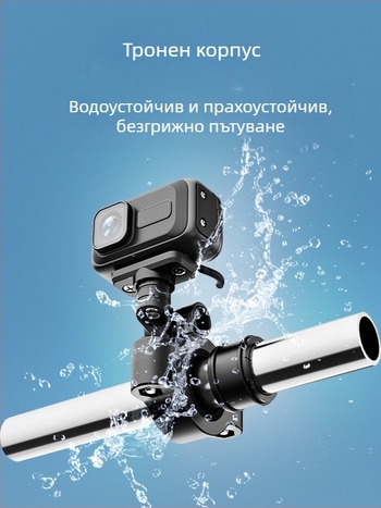 MT100 Видеорегистратор за мотоциклети и електрически превозни средства, HD водоустойчива камера, 140° ъгъл на виждане, 0.8 MP, SD карта до 64GB, WiFi директно към мобилен телефон