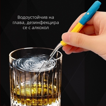 Светещ ушен пинцет Achang за деца - силиконов мек връх, визуален прозорец, презареждащ се