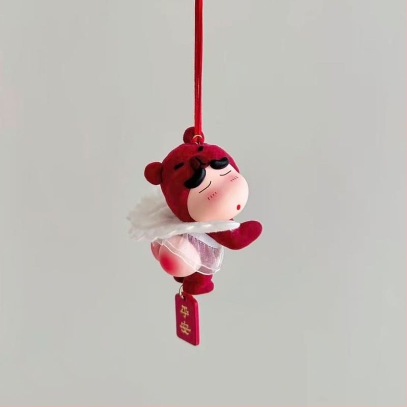 Висулка за кола: Мече в стил карикатура, смола, интериорен декор, автомобилни украси