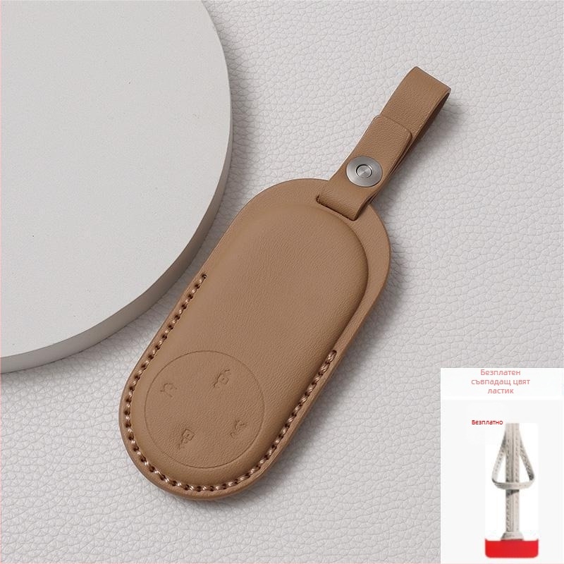 Калъф за ключове Huawei M9/M7/M5 – кожен, етно стил, пълен защитен корпус