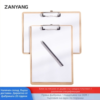 Клип за дъска за писане с дебела дървена основа – единична скоба, персонализация, печатано лого и лицензирана частна марка