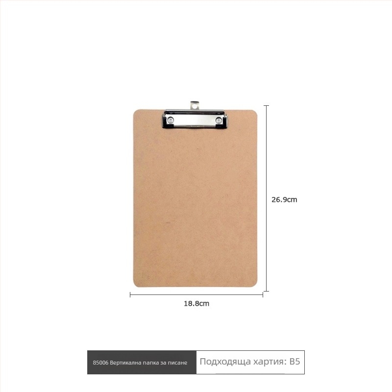 Клип за дъска за писане с дебела дървена основа – единична скоба, персонализация, печатано лого и лицензирана частна марка