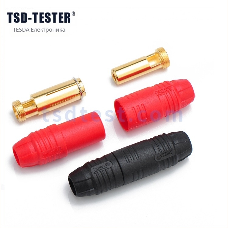 AMASS AS150 бананов щепсел със златно покритие, 4-ядрен, огнеустойчив, за 3C дигитални дистанционни модели, 70A