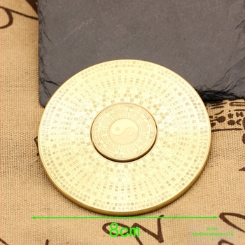 Латунов компас и фиджет гироскоп – декоративна украса Copper Master, латунни украси, домашен декор в китайски стил