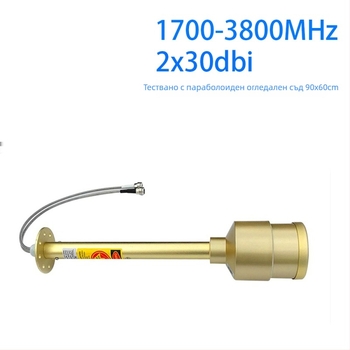 SignalPlus фидер за параболична антена за 4G/5G LTE, различни усилвания и честотни обхвати, импеданс 50 Ω