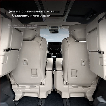 Кожен протектор за облегалката на автомобилни седалки, против надраскване; съвместим с Alphard и Vellfire 40 серия.
