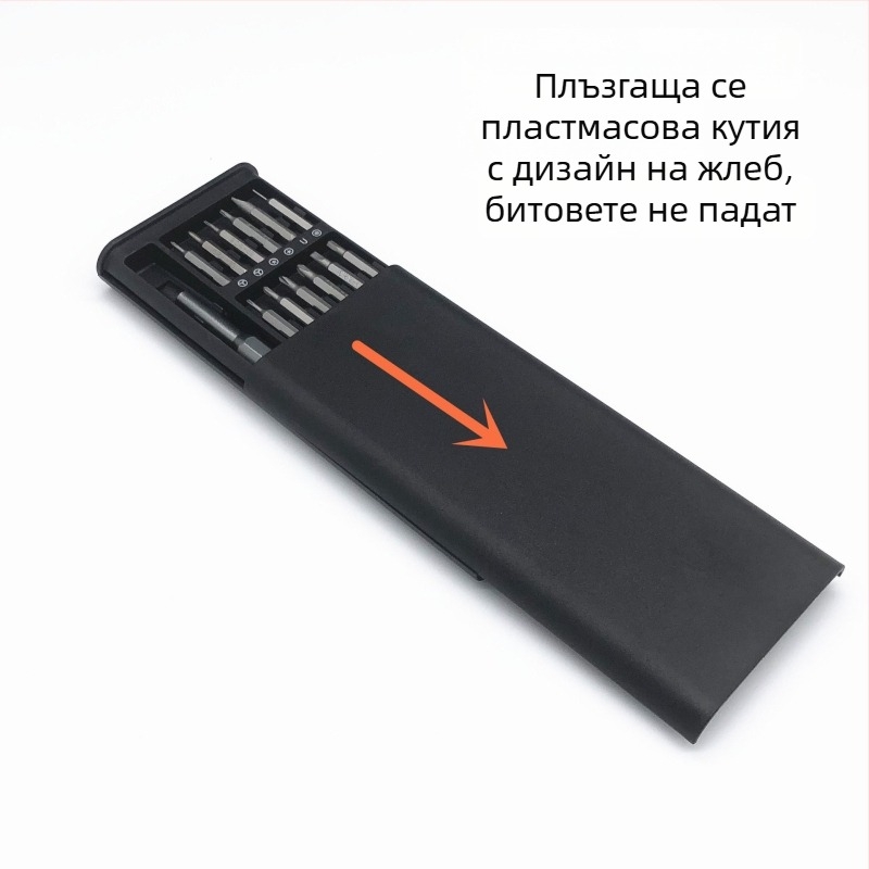 24-в-1 комплект отвертки за електроника — кръстова глава, хром-ванадий стомана, 3 мм битове, метричен формат