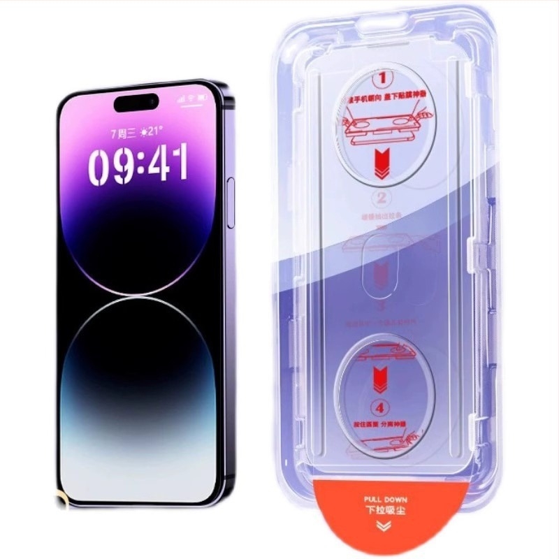 Стъклен протектор за предния екран на realme устройство — HD яснота, антисиня светлина, включва втори стикер