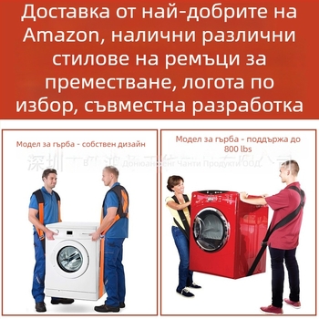 Ремъци за преместване на тежки мебели – метална катарама и нейлонова лента (Материал: метална катарама + нейлонова лента; Лансиран през 2022; Категория: други организиращи и прахозащитни изделия; Съхранение: пътуване, кухня, бюро, спалня, дневна)