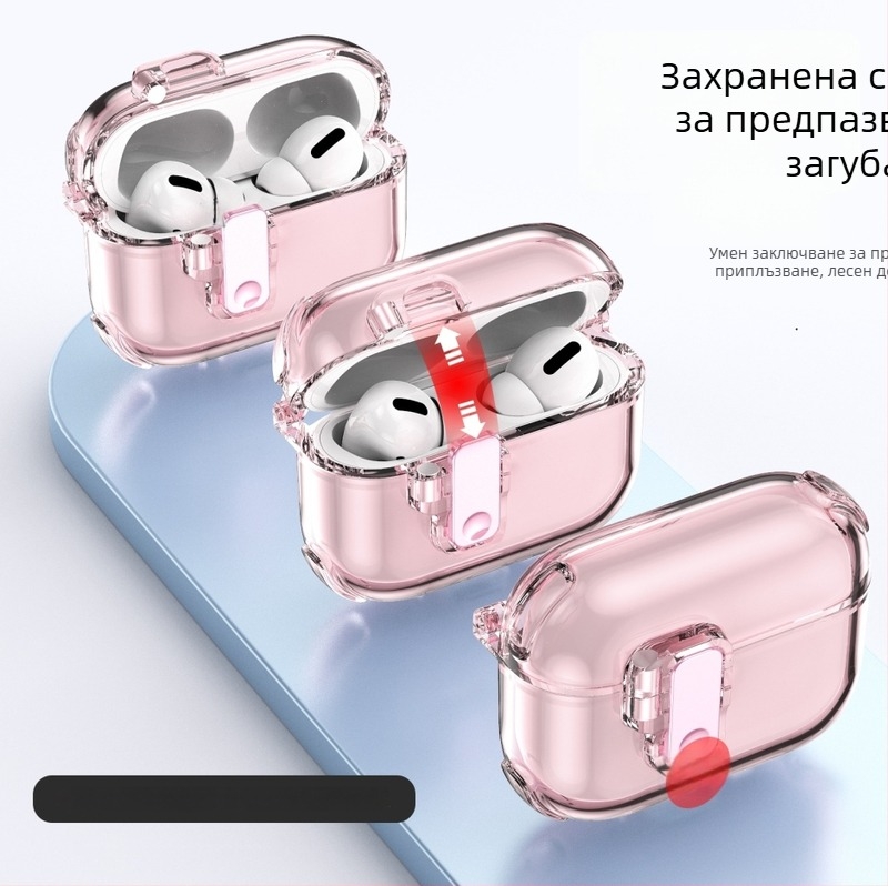 Защитен калъф за AirPods TPU, мек корпус, универсален дизайн, електроплакиран финиш, съвместим с Apple AirPods