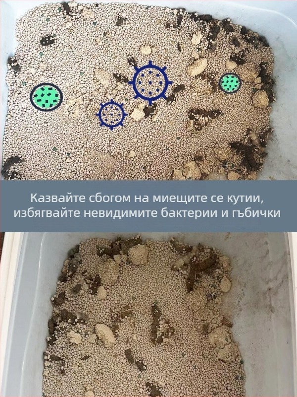 Сгъваема еднократна котешка тоалетна – полузатворена, водоустойчива и преносима