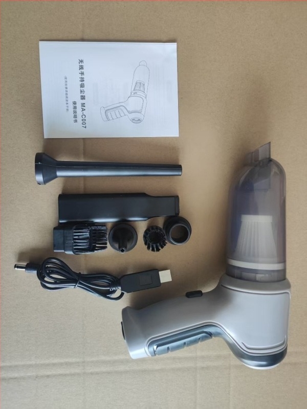 Безжичен ръчен вакуум за автомобил – 36V, 120W, 20000Pa всмукване, презареждаем