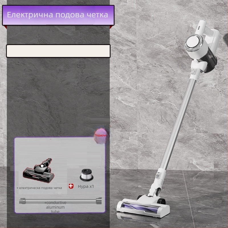 Безжичен автомобилен вакуум с 11000 Па всмукване, мощен двигател 150 W, презареждаем, ръчен, за почистване на косми от домашни любимци, функция за моп