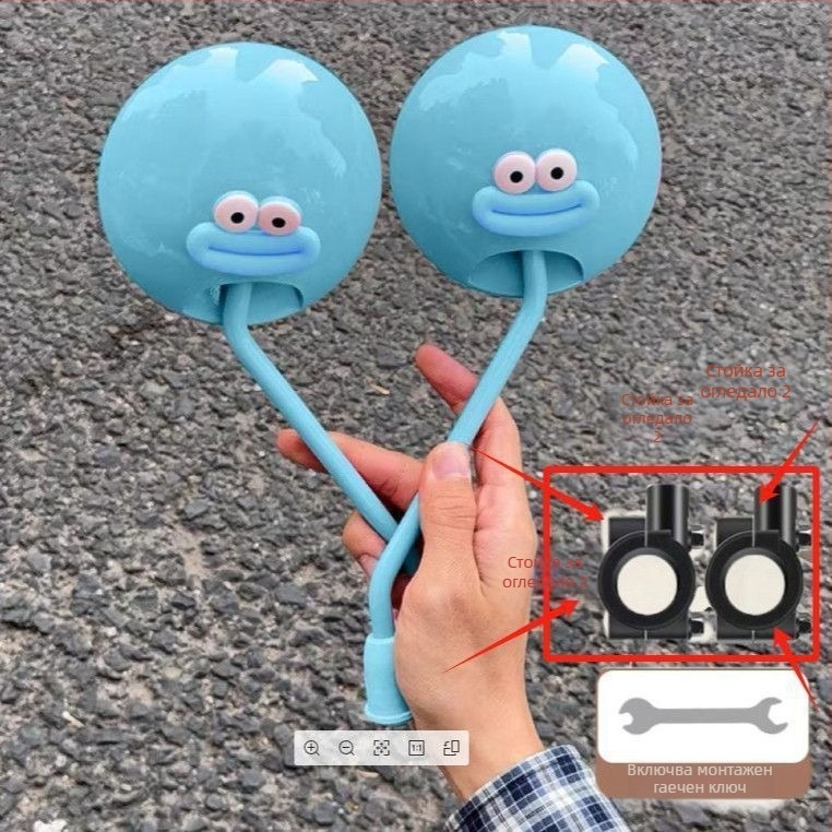 Задно огледало за електрически превозни средства – Ins стил дизайн, форма на sausage-mouth, универсална съвместимост