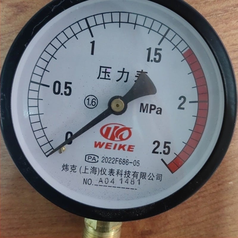 Диафрагмен манометр Y100 за подово отопление