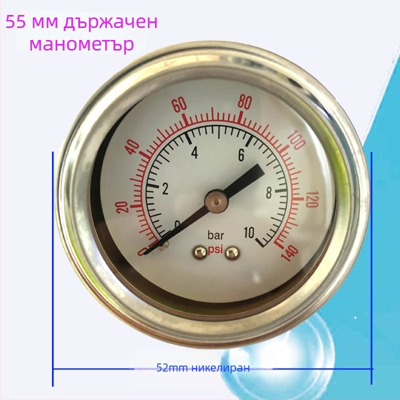 Прецизен манометър със скоба, резба G1/8, диапазон 0-2.5, клас точност 2.5
