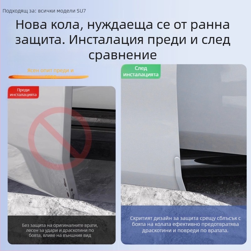 Антиударна лента за врати, Su7 модел, ABS материал, съвместим с Xiaomi