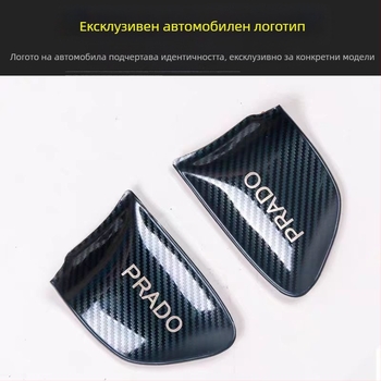 Интериорен панел за дръжка на врата – неръждаема стомана; устойчива на надраскване и износване; позиция: панел за управление на прозореца; съвместим с Toyota Prado LC120; марка Sphoree