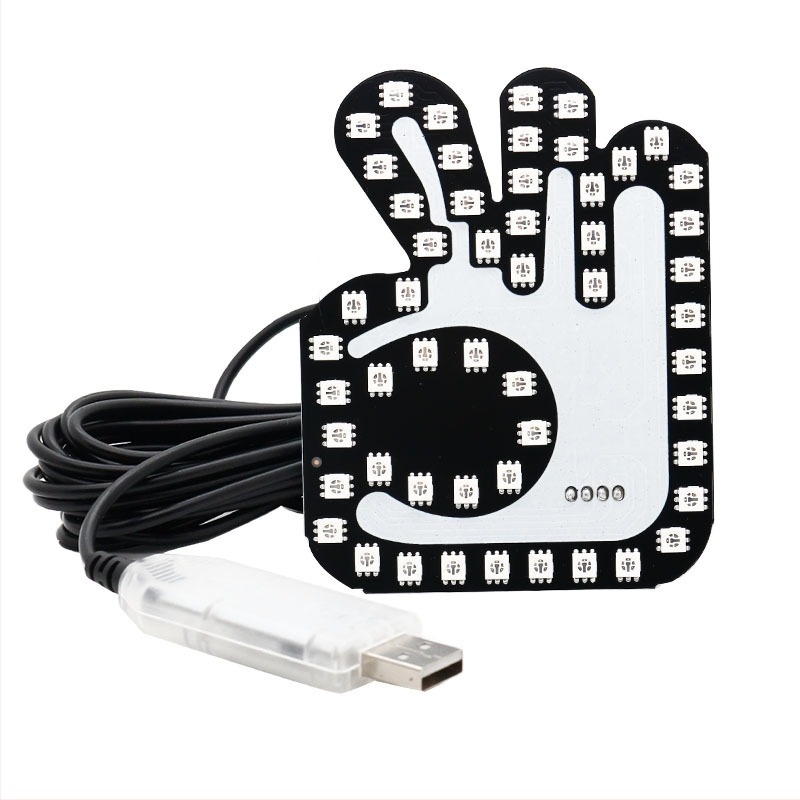 Автомобилен жестов светлинен индикатор RGB, 12V, 0.18A, 2W, 500 lm