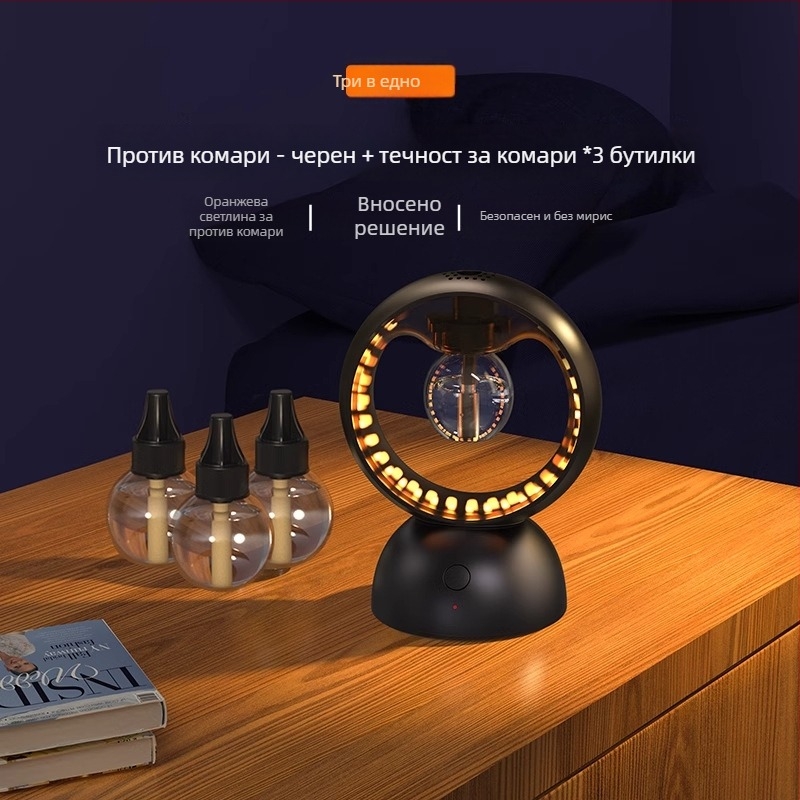 Комарогонна лампа с UV светлина, модел Стар група, обхват 21–30 м², ABS корпус, репелент с етерично масло